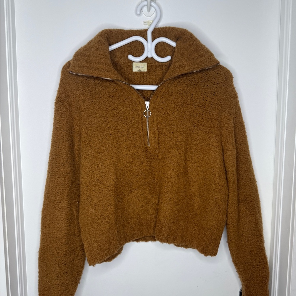 Wilfred Free Tan Textured Sweater